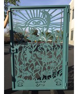 Dolphins Metal Gate, Custom Art Pedestrian Walk Thru Entry Steel Garden_... - $1,199.00
