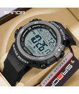 Men&#39;s Watch LED Digital Alarm Clock Fashion Sports Dual Display 50M Wate... - $46.38 CAD