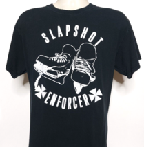 Slapshot Enforcer T-shirt L Straight Edge Boston Hardcore Punk Hockey VT... - £22.00 GBP