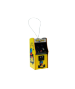 Pac-man Arcade Hanging Christmas Tree Ornament Yellow / Black Size 4x2&quot; - $19.79