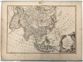 L&#39;Asie divisee en ses principaux etats Asia Antique Map Janvier 1783 - £250.12 GBP