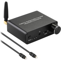 192Khz Digital To Analog Converter Bluetooth 5.0 Receiver Dac With 16-300O Headp - £39.32 GBP