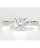2.00 Ct G VS1 Cushion Cut Lab Grown Diamond Engagement Ring 14k White Gold - €1.526,61 EUR