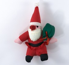Christmas Ornament Santa Claus Nylon Fabric 8&quot; - £31.97 GBP
