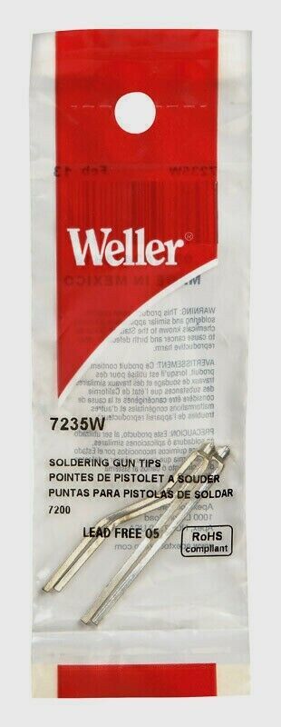 Weller 7235 Soldering Iron Replacement Tip Lead Free Weller No 7200 2 Pack - $26.99