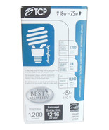 TCP Spring Lamp Compact Fluorescent Spiral Light Bulb 18w Equal 75w 2891... - $4.95