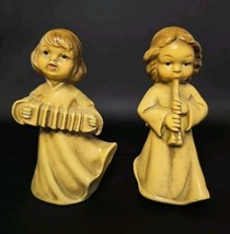 Vintage 1960s Set of Paper Mache Musical Christmas Angels 4.5&quot; Made in J... - $28.09 CAD