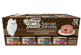 Fancy Feast Purina Savory Centers Pate Wet Cat Food Variety Pack, 3 oz, ... - $35.35