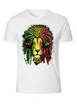 New Bob Marley Smoking Joint Men T-shirt Rasta Marijuana Lion Zion S - 5XL (5XL, - £13.50 GBP