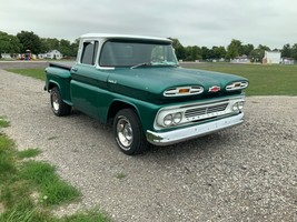 1963 Chevrolet C10 drk green | 24x36 inch POSTER | classic pickup truck - £17.32 GBP