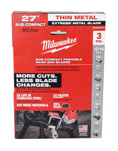 Milwaukee 48-39-0711 27&quot; 18-Tpi Extreme Thin Metal Bandsaw Blades 3 - $49.99