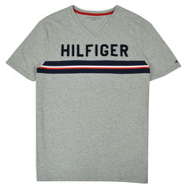 Tommy Hilfiger Mens Heather Gray V-Neck Short Sleeve Tee T-Shirt Medium M 3157-7 - £22.12 GBP