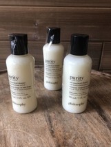 Philosophy Purity Made Simple One Step Facial Cleanser 3 oz Travel/Trial. QTY:3 - £20.95 GBP