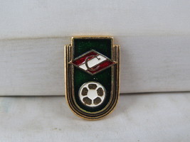 Vintage Soviet Soccer Pin - Spartak Moscow Golden Soccer Ball - Stamped Pin - $20.45 CAD