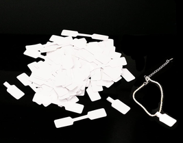 1000 Pieces White Blank Jewelry Price Tags Stickers Jewelry Tags for Pri... - $41.12