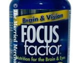 Synergy Focus Factor Brain &amp; Vision Nutrition For The Brain 60 tabs 7/24... - $59.99