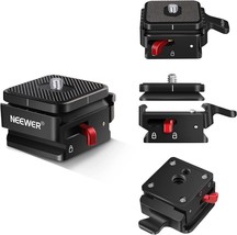 Neewer Quick Release Plate, Camera Mount Adapter With 1/4&quot; And 3/8&quot; Screw, Qrp-1 - £28.37 GBP