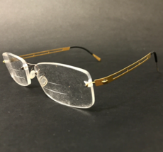 Lindberg Eyeglasses Frames COL.60 Matte Gold Rectangular Rimless 54-18-140 - £59.19 GBP
