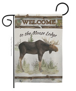 The Moose Lodge Garden Flag 13 X18.5 Double-Sided House Banner - £15.96 GBP