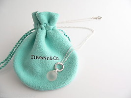 Tiffany &amp; Co Silver Crystal Fascination Ball Bead Necklace Pendant Gift ... - £437.50 GBP