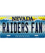 Nevada State Background Novelty Metal License Plate Tag (Raiders Fan) - £11.95 GBP