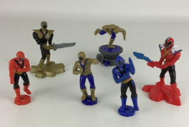 Power Rangers McDonald&#39;s Super Samurai 4&quot; Figures Toppers 6pc Lot Toys 2011 - £11.10 GBP