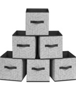 Songmics Storage Cubes, Set Of 6 Non-Woven Fabric Storage Bins, Cube Dra... - £29.22 GBP