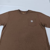 Carhartt K87 B00 Original Fit Men's Brown Cotton T-Shirt Short Sleeve Size XL  image 9