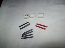 Vintage Tube of Norma Quality Pencil Leads No. 3 --    12 black 6 red 6 ... - £15.56 GBP