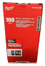 Milwaukee 100-Pc. Shockwave Impact Driver Bit Set Packout Organizers 48-32-5150 - $59.39