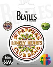 Beatles Sgt.Pepper + 4 Mini 2014 - Vinyl Stickers Set Official Merch Sealed - £2.94 GBP