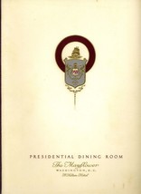 1953 Presidential Dining Room Menu The Mayflower A Hilton Hotel Washington D C  - £137.57 GBP