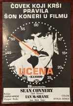 Original Movie Poster Ransom 1976 Sean Connery Caspar Wrede - £36.30 GBP