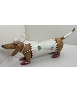 Patience Brewster Dachshund With Halo Dept56 KRINKLES Xmas Dog Figurine 13” - £21.90 GBP