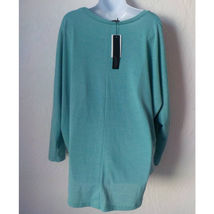 Zanzea Women 2X Green Teal Knit Pullover Top Relaxed Fit Long Sleeves Minimalist - £11.84 GBP