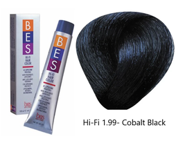 BES Beauty & Science Hi-Fi Hair Color - 1.99 Cobalt Black, 3.5 Oz.