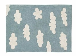 Lorena Canals Clouds Rug in Vintage Blue Washable - $98.99