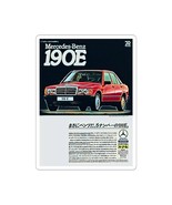 Mercedes Benz 190E Retro Car Kiss-Cut Stickers Automobile Art, Laptop De... - $4.35+