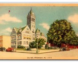 City Hall Building Williamsport Pennsylvania PA WB Postcard O20 - $1.93