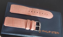 Phillip Stein Genuine Stitched Leather Alligator Pink Watch Band 2-CSTAP... - £36.94 GBP