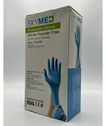 SkyMed Nitrile Powder Free Exam Gloves, Large , Blue 100 Count - £11.62 GBP