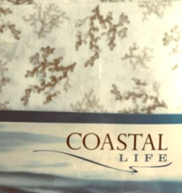 Coastal Life Reef 300 Count King Pillowcases Set of 2 in Grey Summer Bea... - £36.58 GBP