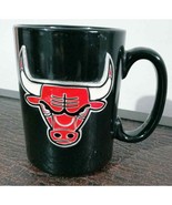 Vintage Chicago Bulls NBA Basketball Coffee Ceramic Mug Black Red Bull E... - $28.04