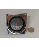 Vintage Amp Amperes Gauge Faux Wood Metal Boat Rat Rod Dash Car 3&quot; x 3&quot; - $52.79 CAD