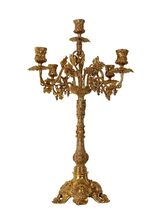 Baroque Luxury Solid Brass Candelabra, Antique Candle Holder, Ornate Hom... - $2,620.00