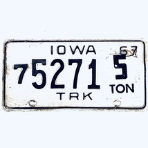 1967 United States Iowa Black Hawk County 5 Ton Truck License Plate 7 5271 - £14.78 GBP