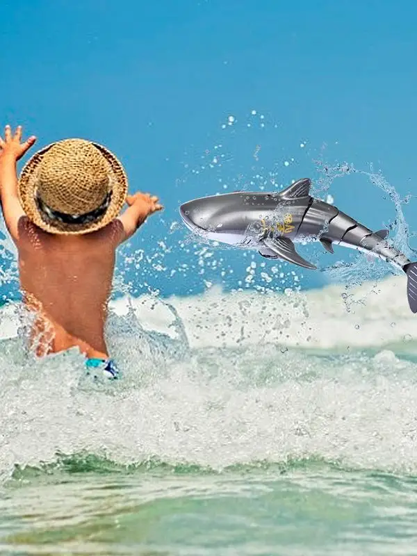 Robot Whale Shark Toy For Kids 1:18 Remote Control Sharks Electric Toys RC - £28.35 GBP