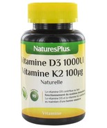 Natures Plus Vitamin D3 1000 IU + Vitamin K2 100 mcg 90 tablets - $92.00