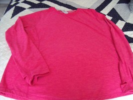 Nice Women Xxl 2XL New Balance Top Running Yoga Stretch Bright Pink L/S - $16.78