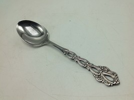 Oneida Community Stainless Spoon Teaspoon Chandelier Pattern Pierced Handle - $19.34